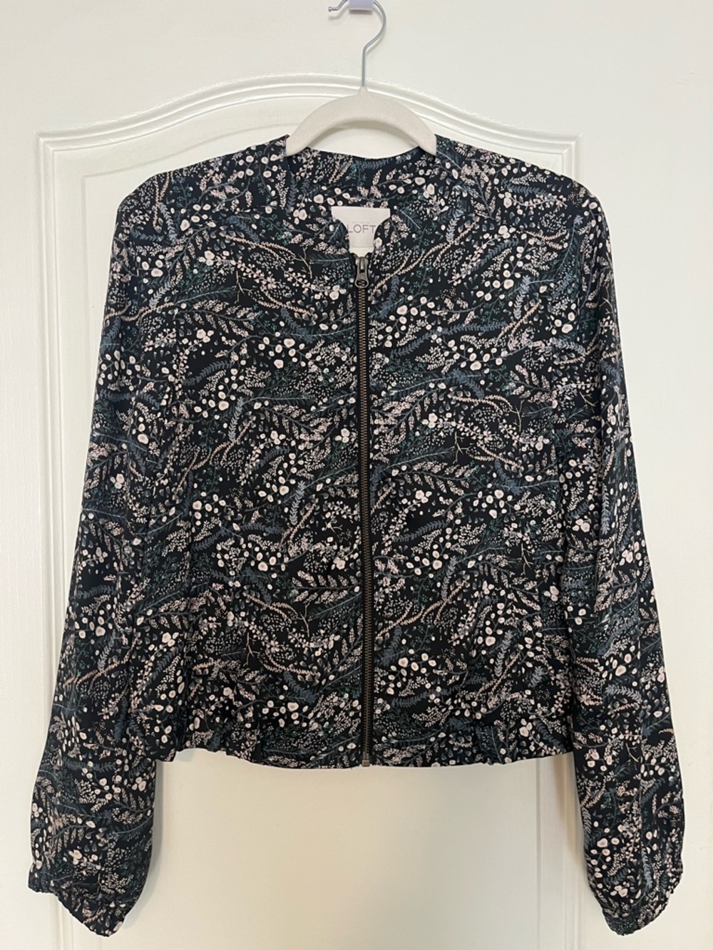 Loft Floral Bomber Jacket, Sz S